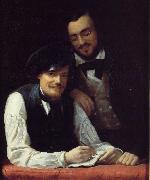 Self Portrait of the Artist with his Brother, Hermann